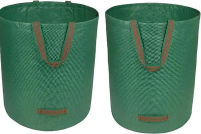 Produktbild von Gartenabfallsäcke 272L - Set mit 2 faltbaren Taschen inklusive Handgriffen