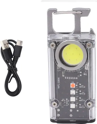 Zdjęcie produktu dla Mini lampa robocza COB 8 trybów Przenośna ładowalna latarka kieszonkowa z hakiem magnetycznym Wielofunkcyjny otwieracz do butelek Światło awaryjne