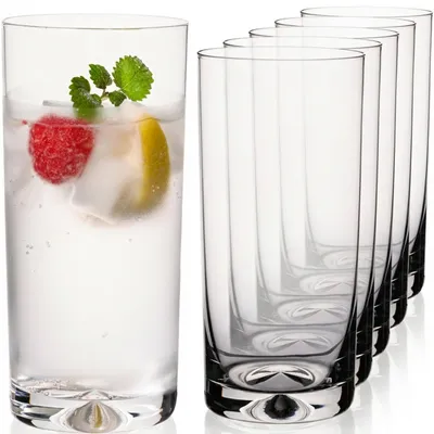 Produktbild von IMPERIAL glass Trinkgläser 6er Set 420ml spülmaschinenfest - Wassergläser aus bleifreiem Crystalline Glas - Longdrinkgläser mit Design Boden