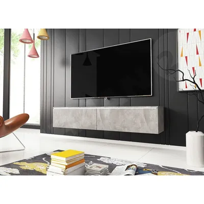 Zdjęcie produktu dla Stolik pod telewizor CERIEE 140 - betonowy