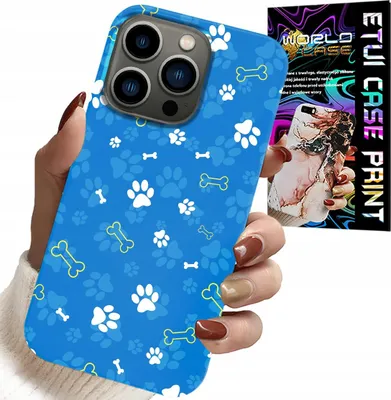 Zdjęcie produktu dla Etui Do Iphone 15 Pro - Łapki Kości Pies Patrol Wzory Dla Dzieci