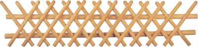 Produktbild von T&J Jägerzaun braun 250 x 60 cm Latten 55 mm, ohne Querriegel