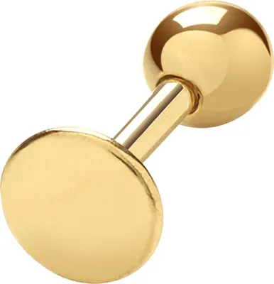 Produktbild von Klassische 9 Karat (375) Gold Damen - Einzel Knorpel Ohrstecker - 4mm*4mm; WJS25979