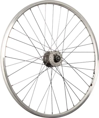 Produktbild von 26 Zoll Vorderrad Hohlkammerfelge Shimano T4000 1,5 W Nabendynamo silber