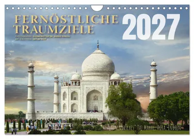Zdjęcie produktu dla Marzenia o Dalekim Wschodzie (kalendarz ścienny 2027, format A4 poziomy), kalendarz miesięczny CALVENDO