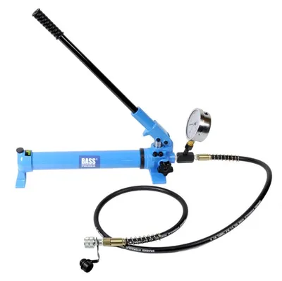 Productafbeelding van Hydraulische Pomp – Pompstation met Manometer – 700 Bar – Twee-Traps Systeem