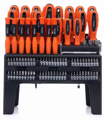 Produktbild von Schraubendreher- und Bit-Set 100-teilig KD10957
