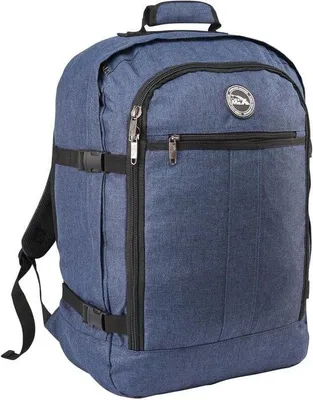 Produktbild von Unyqoos® Handgepäck-Rucksack 44 L – leichter Kabinenrucksack 55x40x20 cm, 660 g, robustes 600D Polyester, wasserabweisend, Atlantic Blue
