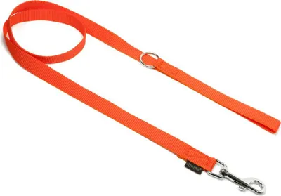 Produktbild von Mystique® Nylon Leine 20mm neonorange 1,5m mit HS