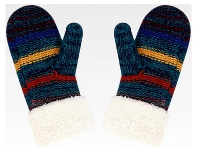 Produktbild von Damen Fausthandschuhe für den Winter mit Plüschfutter