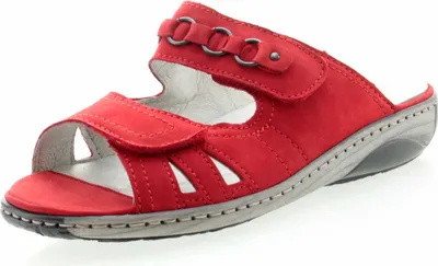 Produktbild von Waldläufer 210504 191 069 Damen Komfort Pantolette Garda Rot, Rot, Gr. 51/2