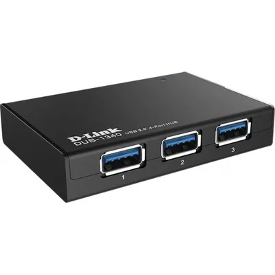 Zdjęcie produktu dla D-Link DUB-1340, Czarny, USB, 5 V, 4 A, Windows XP, Vista, 7 Mac OS X +, 60 g