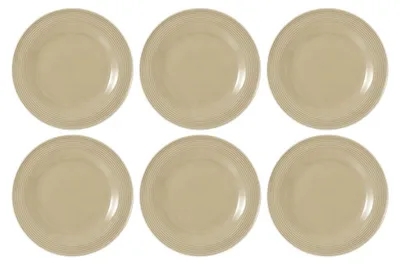 Zdjęcie produktu dla Seltmann Weiden - Zestaw 6 talerzy do sałatek 23cm Beat Color Glaze beżowy