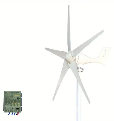 Immagine prodotto di Turbina eolica - Generatore eolico - Turbina eolica orizzontale - Generatore di energia eolica - 12V, 5 pale