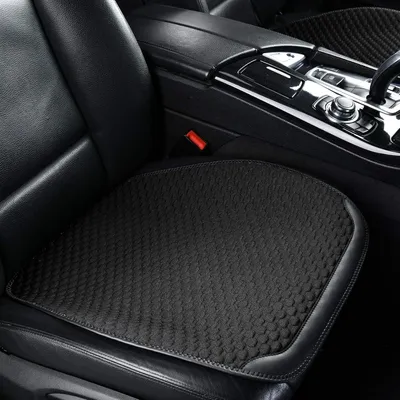 Produktbild von 2 Stš¹ck Autositzschutz vorne, Universal-Autositzbezug fš¹r Fahrer, rutschfest und atmungsaktiv, Schwarz