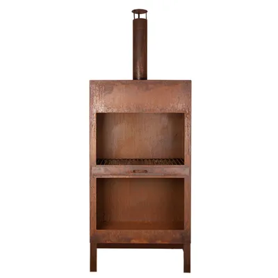 Zdjęcie produktu dla Esschert Terrace Stove + Wood Storage Rust XL