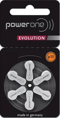 Produktbild von Varta Power One EVOLUTION Gr. 13 Hörgerätebatterien 1,45V Orange 6er Blister PR48 p13