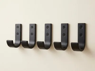 Produktbild von 5 x SOIXX Haken J Wandhaken Schwarz