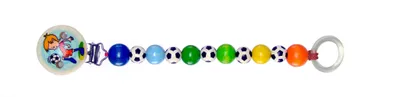Produktbild von Babyspielzeug Schnullerkette Fußballjunge BxLxH 35x20x210mm NEU