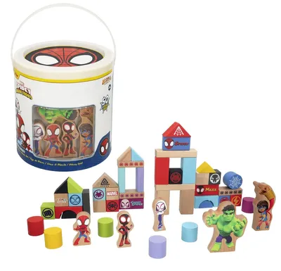 Obrázok produktu pre Marvel Spidey Amazing Friends drevený blok 50ksü ck