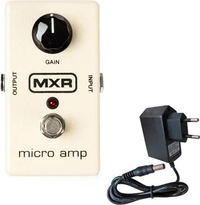 Image de MXR Pédale d'effet M133 Micro Amp Booster avec alimentation secteur