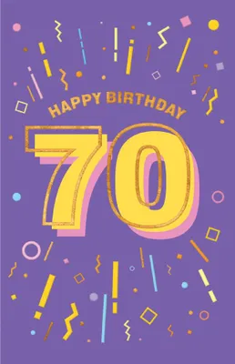 Immagine prodotto di SUSY CARD 11-18109 SUSY CARD Biglietto di auguri "Numeri" - 70° compleanno