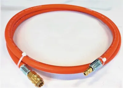 Produktbild von Propan Butan Gasschlauch 1000 cm (10 m) | 20 bar | Ø9 mm | DN5 Stecktülle/Kupplungsstift LKS Anschluss mit Schnellkupplung | bis -30°C | Propangasschlauch | Gas Schlauch für Camping, Gasgrillgeräte
