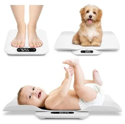 Zdjęcie produktu dla Waga dla niemowląt dzieci zwierząt domowych cyfrowa 180 kg