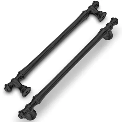 Obrázok produktu pre 10 kusov 160 mm čiernych dverových kľučiek, vyrobených zo zinkovej zliatiny