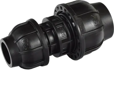 Produktbild von Agora-Tec®  PE Fitting Rohr Verbinder 25mm auf 20mm für PE-Rohr 25mm auf PE-Rohr 20mm SCHWARZ