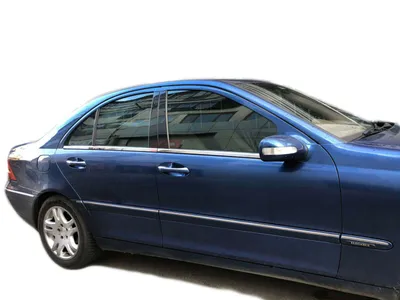 Zdjęcie produktu dla Listwy okienne ze stali nierdzewnej chrom do MERCEDES C-KLASSE W203 | 2000-2007 | zestaw 4-częściowy