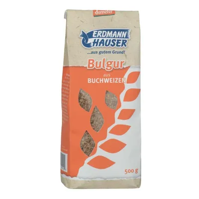 A bag of bulgur made from buckwheat.
