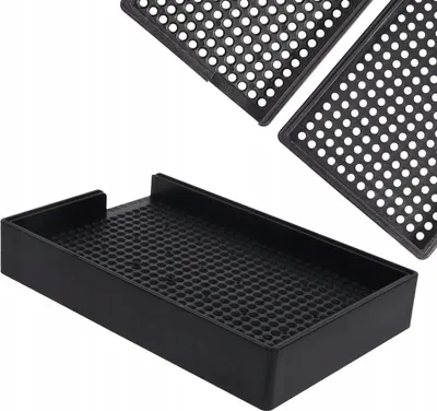 Image de Rosfix Plateau Antistatique ESD pour Vis 1–1.5 mm – 459 Trous | Organisation Précise | Pour Électronique, Atelier, Bricolage