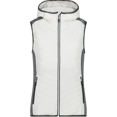 Produktbild von CMP Damen Hybrid Fix Hood Weste, Farbe: B.Co Gesso, Größe: 38 EU