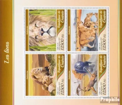 Produktbild von Briefmarken Guinea 2017 Mi 12600-12603 Kleinbogen (kompl. Ausgabe) postfrisch Löwen