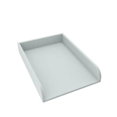 Produktbild von regalik Wickelaufsatz Universal, Wickeltischaufsatz für Kommoden in beliebiger Breite, Abnehmbar Wickelkommode aufsatz, Abgerundeten Frontplatten, Aschgrau, 72cm x 54cm