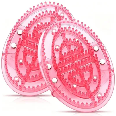 Produktbild von Meridian Massage Tool 2er Set, Magnet Massagebürste für Körper, Anti Cellulite & Entspannung, geeignet für Rücken, Beine, Schultern & Kopf