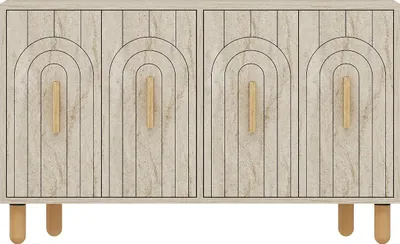 Produktbild von Skye Decor, Tiger - Traverten, Konsole, 100 % Melaminbeschichtete Spanplatten, Traverten, 120 x 29,6 x 73,6 cm