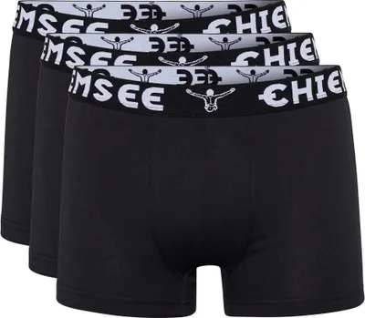 Produktbild von CHIEMSEE Herren Boxershorts, 3er Pack - Shorts, Logobund, einfarbig Schwarz XXL