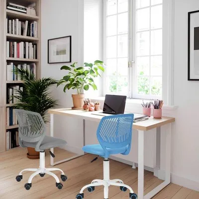 Obrázek produktu pro Ergonomická šedá kancelářská židle s nastavitelným prodyšným opěradlem