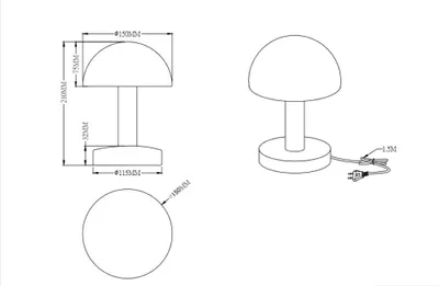 Obrázek produktu pro Stolní lampa FYNN II E14 40 W zlatá