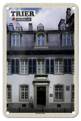 Produktbild von Blechschild Städte Trier Karl-Marx-Haus Altstadt Deko 12x18cm Schild