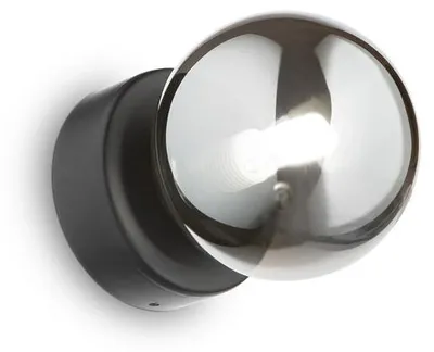 Produktbild von Zeitgenössische Wandleuchte Perlage Metall Schwarz 1 Licht 3W 3000K Warmes Licht
