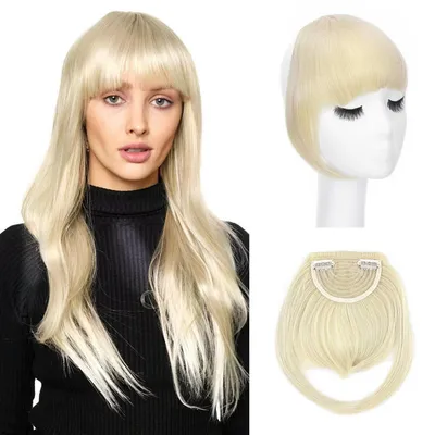 Produktbild von Haarteil Extensions Clip in wie Echthaar 20cm glatt 30g Blond