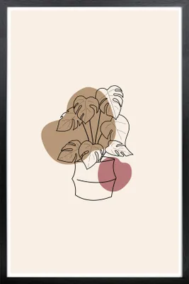 Produktbild von Posterrahmen 60 x 90 cm Holzdekor Schwarz