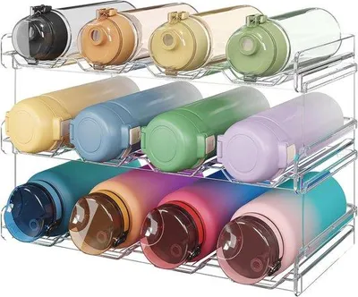 Produktbild von Famanu Flaschenorganizer Stapelbar - Modern 3-stufig für 12 Flaschen