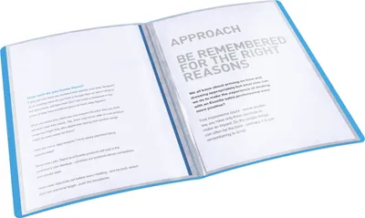 Produktbild von Sichtbuch Vivida A4 PP 20 Hüllen blau Packung mit 10 Stück