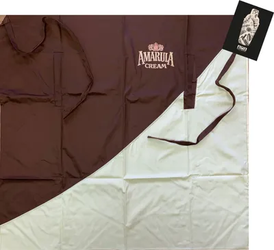 Produktbild von AMARULA Kellner Schürze Bistroschürze Vorbinder Küchenschürze Kellnerschürze Bistro Gastro braun/beige - ca.100x94 cm