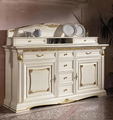 Image de Buffet armoire murale bois noble buffet armoire nouvelle salle à manger armoires baroque nouveau