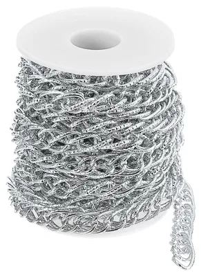Aluminium-Schaltkette 5 m, 16 x 10 x 1,85 mm, silber